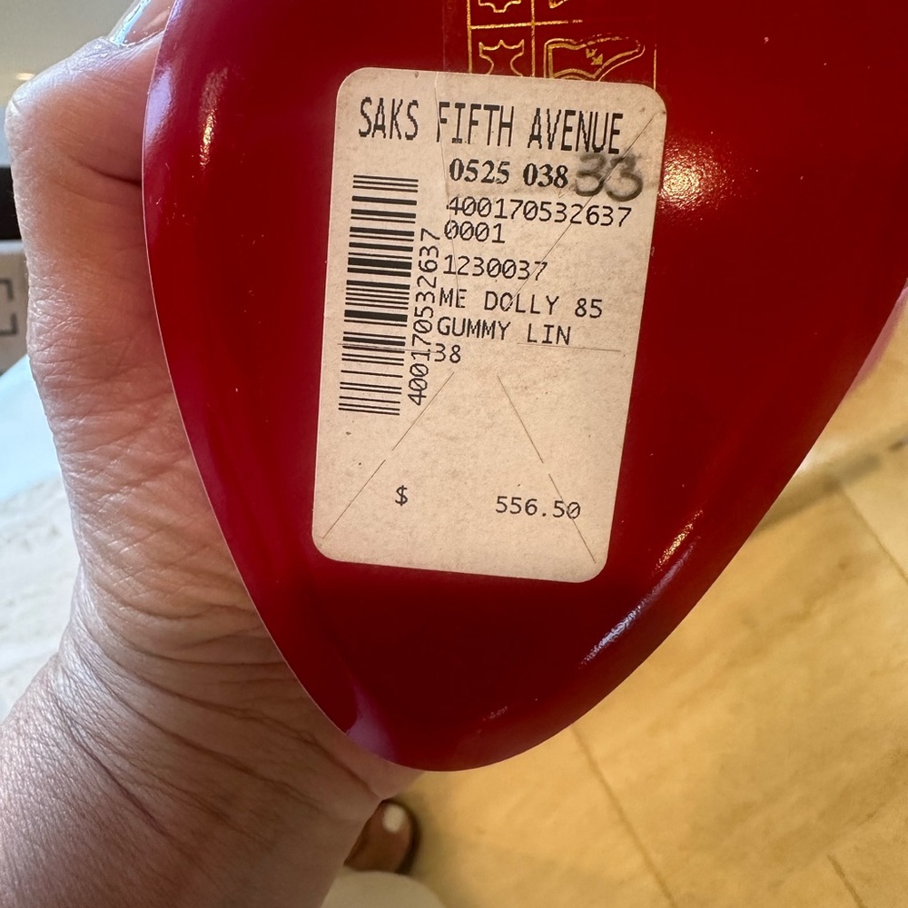 New. Louboutin slip on high heels pink. No box. Dust bag included.